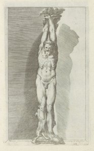 Skulptur av Marsyas Staty av Mars i Rom (...) (titel på objekt) Antika skulpturer i Rom (serietitel) Ikoner av de antika statyerna av staden Rom som ses på offentliga platser (serietitel) av Anonymous