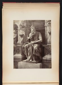 Skulptur av Moses av Michelangelo, monument till Julius II, S. Pietro in Vincoli i Rom, Italien av Anonymous