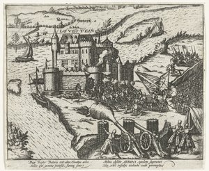 Slot Loevestein tagen av Herman de Ruiter, 1570 av Anonymous