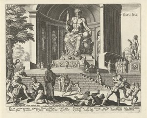 Staty av Zeus på Olympia Olympia Iovis simvlacrvm (titel på objekt) Världens åtta underverk (serietitel) av Anonymous