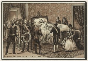 Dödsbädd av William III, kung av Nederländerna av Anonymous