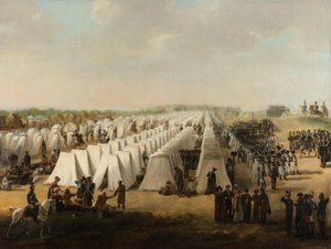 Armélägret i Rijen Armélägret i Rijen, 1831 eller efter av Anonymous