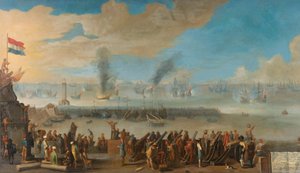 Slaget nära Livorno (14 mars 1653) av Anonymous