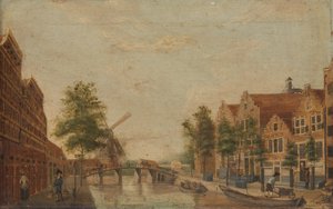 Brouwersgracht i Amsterdam av Anonymous