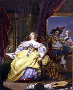 Friaren (färgat tryck) av Anonymous