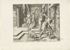 Tobias kastar in fiskens tarmar i elden Story of Tobias (serietitel) av Anonymous