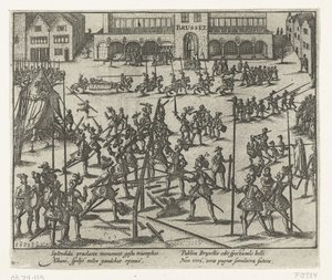 Turnering på Grand Place i Bryssel, 1569 av Anonymous
