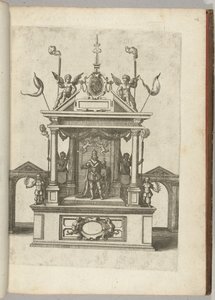 Scen med kejsar Rudolf II, 1594 av Anonymous