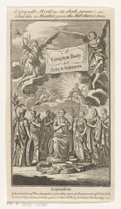 Triomf van Vrede En komplett Body of Arts & Sciences (titel på objekt) Titelsida för: S.n., The Universal Magazin of Knowledge and Pleasure Vol III, 1748 av Anonymous
