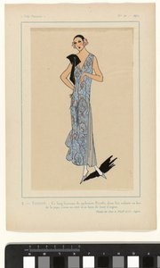 Mycket parisisk, 1923, nr 10: 3.- BLYGHET. - Den här långa slidan... av Anonymous