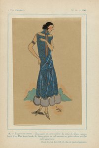 Mycket parisisk, 1923, nr 11: 14. - KINESISK LACK. - Charmig är den här toaletten... av Anonymous