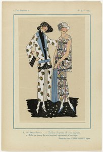 Mycket parisisk, 1923, nr 5: 9.- SANS-SOUCI. 1. Jersey kostym... av Anonymous