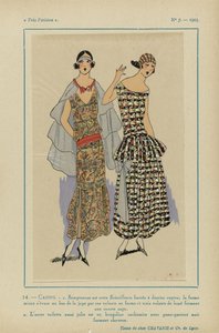 Mycket parisisk, 1923, nr 7: 14.- CASINO. / 1. Överdådig är denna gnistrande... av Anonymous