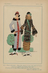 Mycket parisisk, 1923, nr 8: 13.- SÖT HÖST. - Den här kappan... av Anonymous