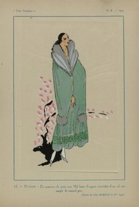 非常にパリジャン、1923年、No 8: 17.- NAÏADE. - このナイルグリーンのサテンコート...スウェーデン製 av Anonymous