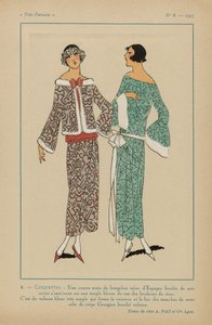 Mycket parisisk, 1923, nr 8: 4. - COQUETTES. / En kort jacka... av Anonymous
