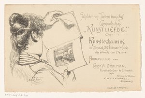 Inbjudan från Painting and Drawing Society Art Love av Anonymous