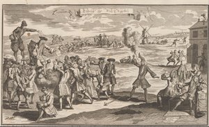 Resultatet av vindhandeln, 1720 Uytslag der Wind Negotie (titel på objekt) The Great Scene of Folly (serietitel) av Anonymous