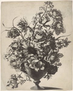 Vas med blommor av Anonymous