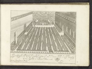 Vergadering i Sala del Maggior Consiglio Scènes uit het Venetiaanse leven (serietitel) Habiti d