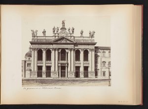 Fasad av Saint John Lateran i Rom, Italien St Giovanni i Laterano. Roma (titel på objekt) av Anonymous