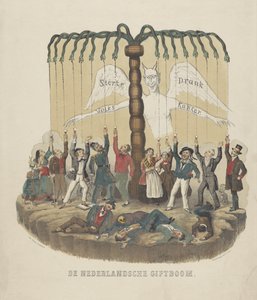 Varning för berusningsdrickande, 1867-1868 The Dutch Gift Tree (titel på objekt) av Anonymous