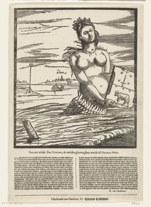 Sjöjungfrun av Edam, 1403 Of a wild Sea-Lady, the welcke ghevanghen in