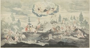 Solguden Apollo åker över himlen i sin vagn av Anonymous