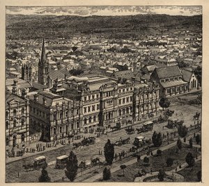 Adelaide - Australien - 1890 - gravyr 1890 av Anonymous Anonymous