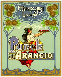 Annons för orange punch (Chromolithography 1905) av Anonymous Anonymous