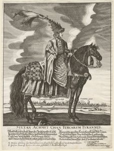 Ahmet III - Sultan Ahmed III (1673-1736) - Anonym - 1710 - Kopparstick - 37,5x28 - Privat samling av Anonymous Anonymous