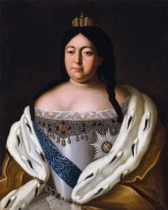 Anne (kejsarinna av Ryssland) Anna Ivanovna - Porträtt av kejsarinnan Anna Ioannovna (1693-1740) av Anonym av Anonymous Anonymous
