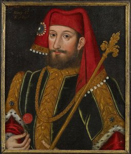 Barock: Kung Henrik IV av England (1367-1413), Anonym, ca. 1600. Olja på trä, 50,5x43. Privat samling av Anonymous Anonymous