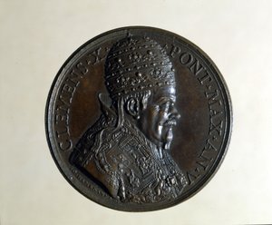 Klemens X (1590 - 1676). Bronsmedalj. , Milano av Anonymous Anonymous
