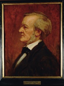 Kompositören Richard Wagner ... (målning på duk) av Anonymous Anonymous