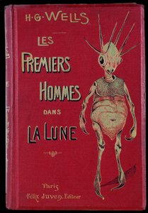 Omslag till "The First Men in the Moon" av H. G. Wells (Herbert George av Anonymous Anonymous