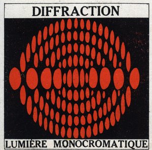 Diffraktion: monokromatiskt ljus. Anonym illustration från 1925. Privat samling. av Anonymous Anonymous