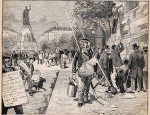Visning under valperioden i Frankrike. Gravyr i "" Le Petit Parisien"" den 20/08/1893. av Anonymous Anonymous