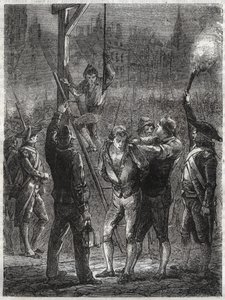 Avrättning av Thomas de Mahy (1744-1790), markis de Favras - Paris, den 19 februari av Anonymous Anonymous
