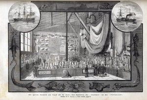 Utställning på naturhistoriska museet i Paris av samlingarna som bildades under kryssningarna - Arbetarens och talismanens vetenskapliga expeditioner under åren 1880 av Anonymous Anonymous