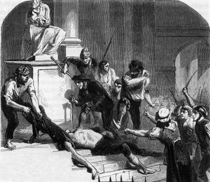 Franska revolutionen - Massaker av La Glaciere, Avignon - Mordet på Lescuyer av Anonymous Anonymous