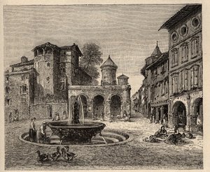 Gaillac - Tarn - Occitanie - gravyr i "" PATRIE" - PECTUREQUIREQUE BESKRIVNING AV FRANKRIKE I 6 VOLYER AV LUCIEN HUARD - slutet av 1800-talet av Anonymous Anonymous
