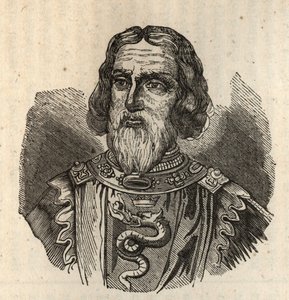 Galeas I Visconti - Galeazzo I Visconti - galeazzo första visconti - 1277-1328 - gravyr av Anonymous Anonymous