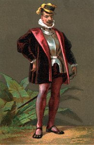 HERNANDO (Hernan) CORTES (Cortez) (1485-1547) spansk erövrare av Mexiko. Kromolitografi Privat samling av Anonymous Anonymous