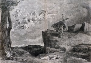 Illustration till operan Valkyrian i Nibelungens ring av Wagner av Anonymous Anonymous