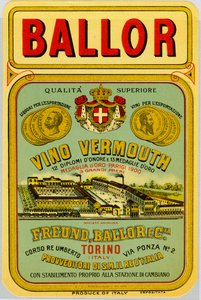 Italiensk reklam för vermouth alkohol, sent 1800-tal av Anonymous Anonymous