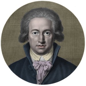 Johann Wolfgang von Goethe (1749-1832). tysk författare. Gravyr 19th C. - Porträtt av Johan Wolfgang Goethe (1749 - 1832), tysk författare av Anonymous Anonymous