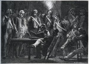 Maillard-tribunalen under revolutionen (Stanislas Marie Maillard av Anonymous Anonymous