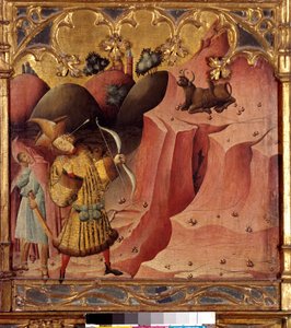 Legend of Saint Michael: På berget Gargan i Puglia hittas en egare-tjur av en invånare i Siponte. Djuret går inte att närma sig och skickar pilarna tillbaka till den som drog det. Det skulle vara ett framträdande av ärkeängeln Saint Michaels beskyddare av  av Anonymous Anonymous