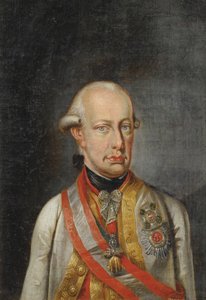 Leopold II Empereur des Romains - Nyklassicism: Porträtt av Leopold II, den helige romerske kejsaren (1747-1792), Anonym, ca. 1780. Olja på duk, 34x23,5. Privat samling av Anonymous Anonymous